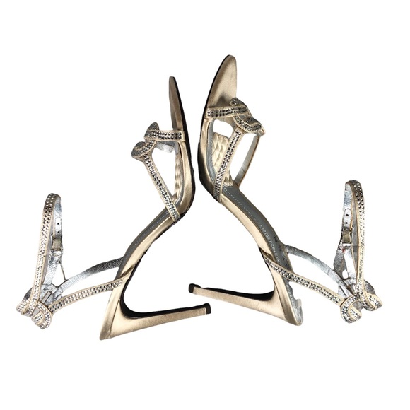 NWOT LAUREN RALPH LAUREN STEPHANIE Strappy Heeled Sandals - Picture 7 of 12